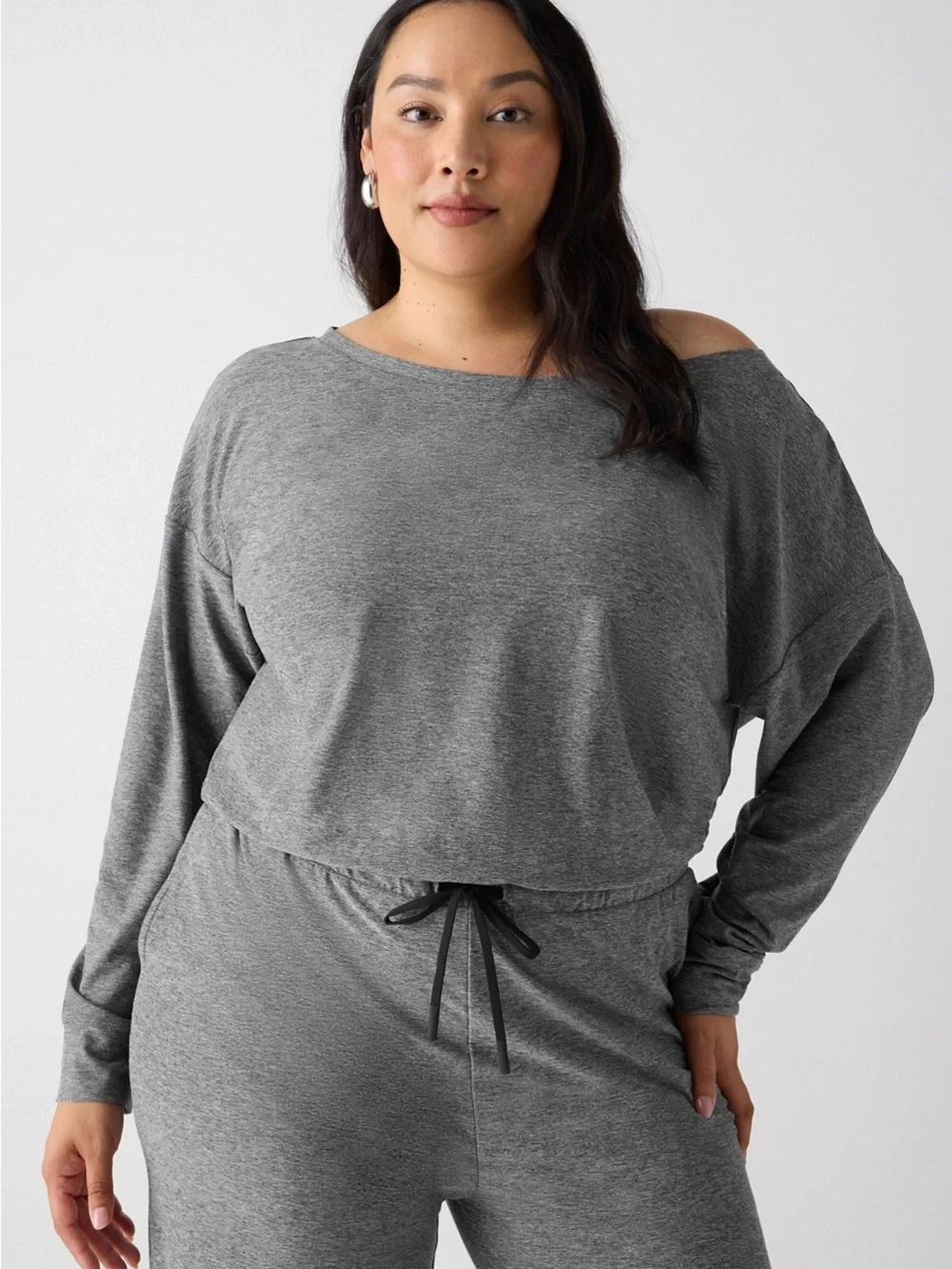 NWT Fablectics Cloud Jersey Off Shoulder Onesie sz XL $129 Cloud Jersey Unbeliev